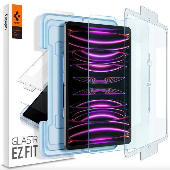 Spigen EZ Fit Screen Protector iPad Pro 12.9" GLAS.tR NEW IN BOX! - Picture 2 of 15